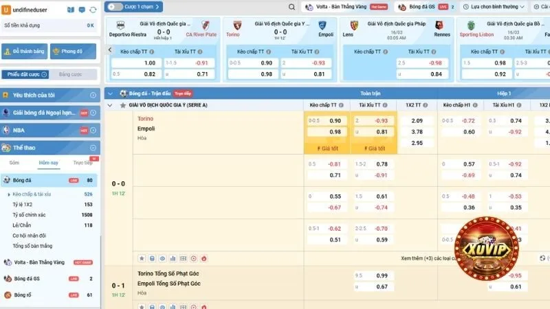 Sảnh game cá cược bóng đá