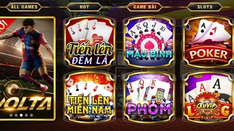 Giới thiệu về sảnh game bài XuVIP